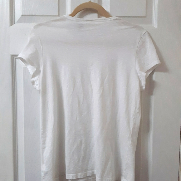 Max Studio Size L Large Large White T-Shirt - Picture 5 of 8